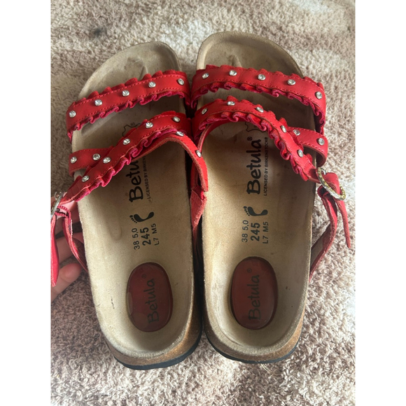 Birkenstock size 38 red betula - Picture 2 of 3